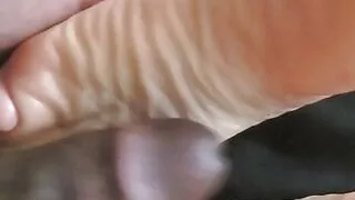 Foot fuck soft soles with bbc