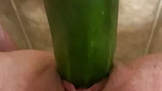Cucumber Deep In My Pussy