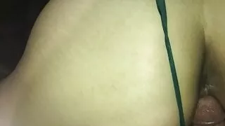 Latina milf throwing it back on white dick