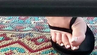sister beautiful feet