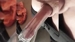 Pumping my beautiful tasty cock, so much precum
