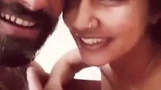 Friend cum my wife mouth and kissing with mouthful cum