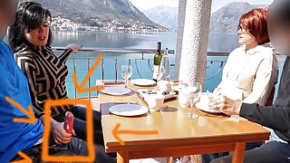 I pulled out his giant cock in Restaurant. Alexandra Wett