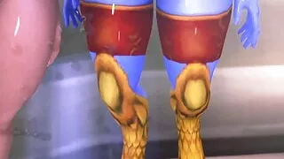 cum tribute for the bitch Arodeth and Anthinsh Draenei, slow motion