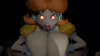 Princess Daisy's Crazy Titfuck (with creepy music)