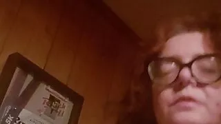 Working out on treadmill