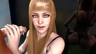 3d PORN Busty Teen HANDJOB Hentai Anime