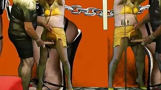 Mrs Marina and Samantha, spank and reward