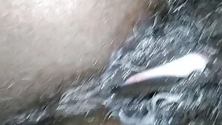 I Hit it from the back, with camera under view.