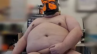 Chub Pup Trash - Wanking At His Desk