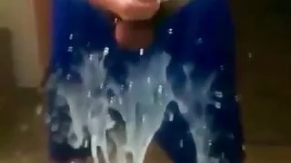 Cumshot to mirror quick