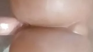 Creaming up my fake black pussy