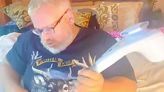 country father shooting his load. BIG ORGASM