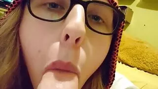 Cute Blowjob by Hot Trap Girlfriend!