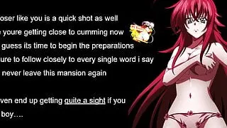 Rias Gremory punishes A peeping Tom – Femdom JOI