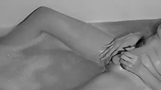 Slender Girl In Bathroom Masturbates Pussy And Gets Orgasm