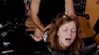 Biker Babe Takes a Hard Ass Fucking Bent Over a Motorcycle