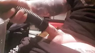 Vacuum cleaner masturbation