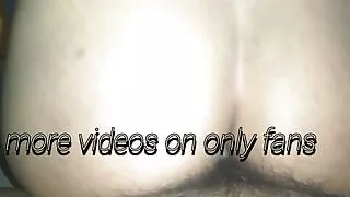 Jumping on my cousin's cock, he left my ass full of semen.