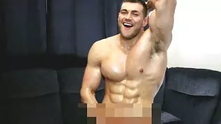 Horny in his living room