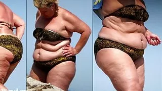 Saftige BBW und SSBBW am Strand Riesige Titten und RIESIGER ASS