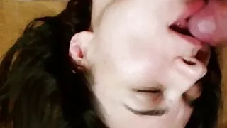 Girl suck Dick and lick balls