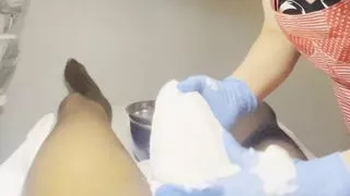 Big Black Cock Gets Shaving By Milf BBC CFNM Shaved Waxing