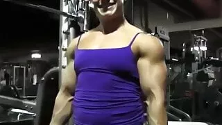 muscle fbb RM gym workout flexing muscular female