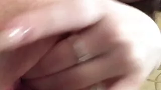 Sexy white girl fingering