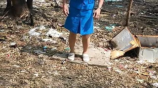 Thai ladyboy teacher Girl scout solo EP2