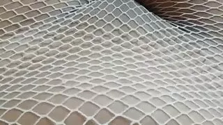 Hottie enjoys a solo dessert