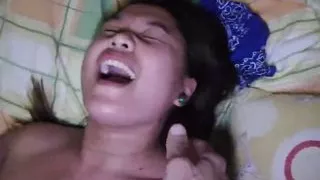 Little Filipina’s ass fucked after deepthroat huge white cock