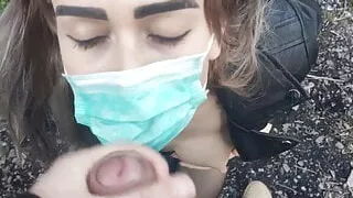 facial cumshot public cum