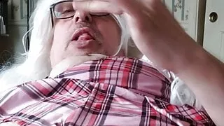 my playing with my clitty and squirting like a girl