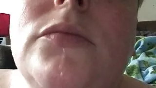 Femboy Drooling between big tits