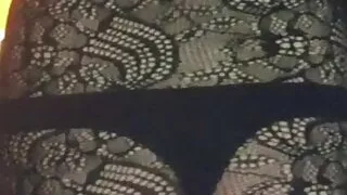 newbie crossdresser shows her ass