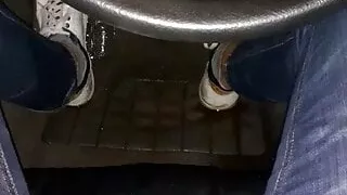 Very strong piss in my car.