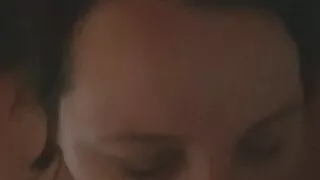 Giant cumshot on my girlfriend's tits