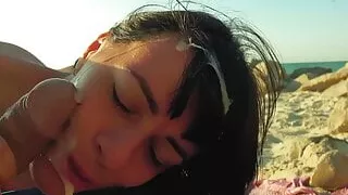 beach blowjob