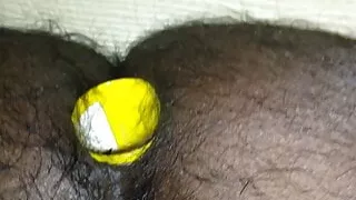 Deep ass toy inside Handjob of my Man. Cum .. yummy