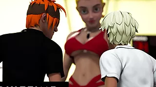 Busty Hentai Teacher Gives A Lesson In Cunnilingus