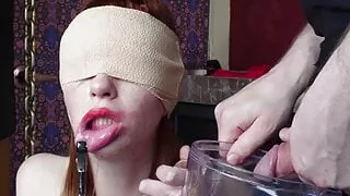 Kinky slut licking ass and sucking cock