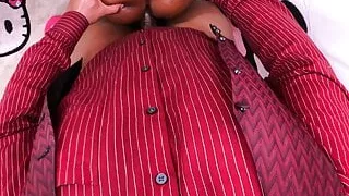 Stepdaughter Trying To Take On Daddy Dick With Big Booty Getting