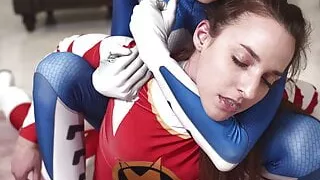 Hardcore Power rangers girls Fight - Amirah Adara defeated