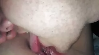 Amateur pussy licking to perfect orgasm and groaning (cunnilingus)