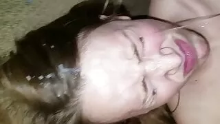 Cake Icing Blowjob Dildo and Cock Riding with Facial Ending