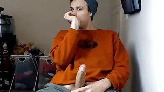 Stroking & Shooting a Massive Load