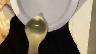 Piss in a condom