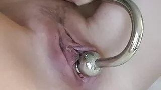 Julie's new Hook in pussy