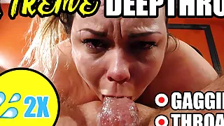 EXTREME DEEPTHROAT MADE HIM CUM TWICE - ImMeganLive